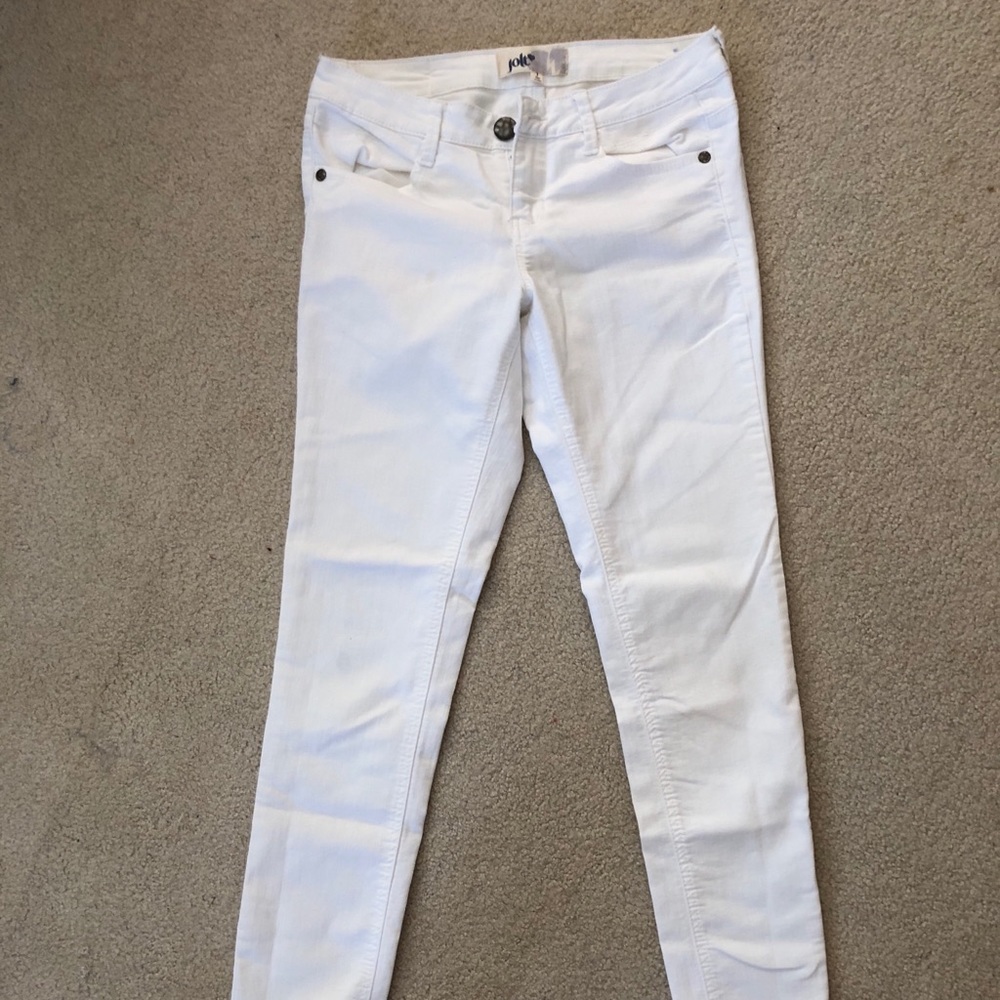Jolt Straight Leg White Jeans